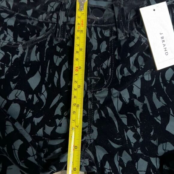 J Brand, Olive Brocade 620 Super Skinny Jean Patterned Burnout Velvet Women’s 24 - Picture 13 of 16